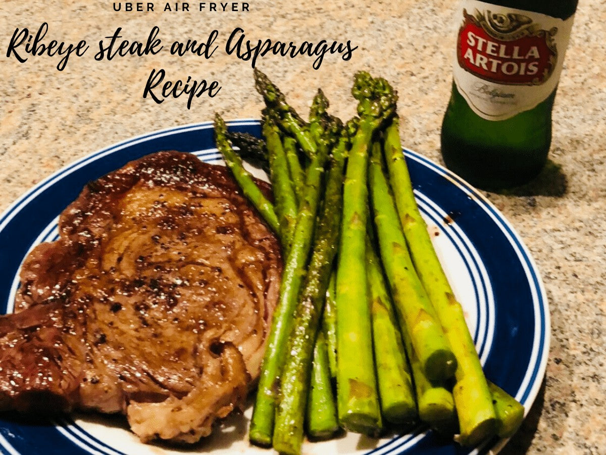 Uber Air Fryer Ribeye Steak and Asparagus Recipe (Keto Friendly) Uberappliance