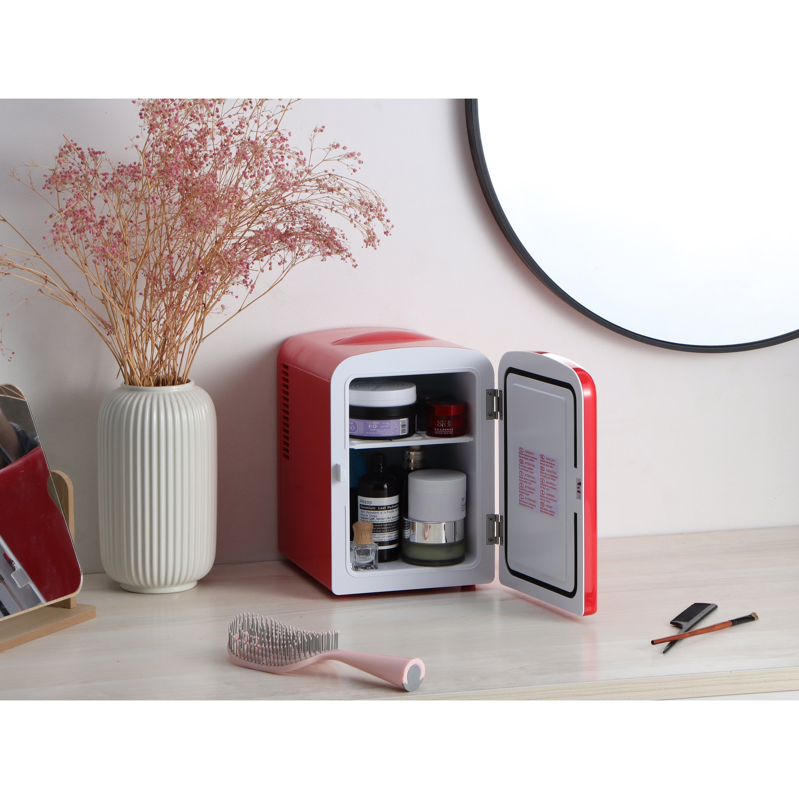 Uberappliance Uber Chill Mini Fridge perfect for the bed room and home office #color_red