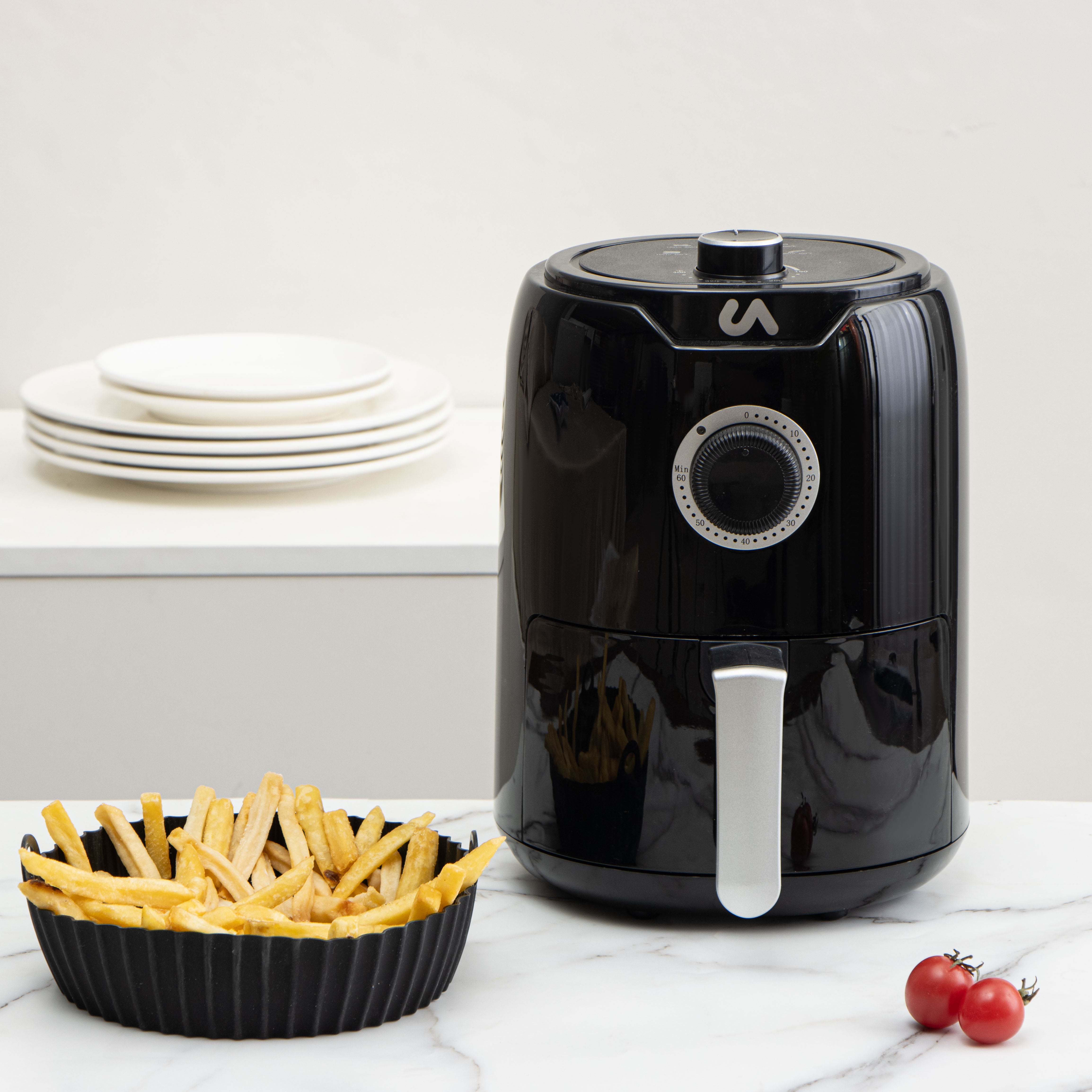 Uberappliance Air Fryer Mini PFOA/PTFE Free Ceramic non stick - 2Qt