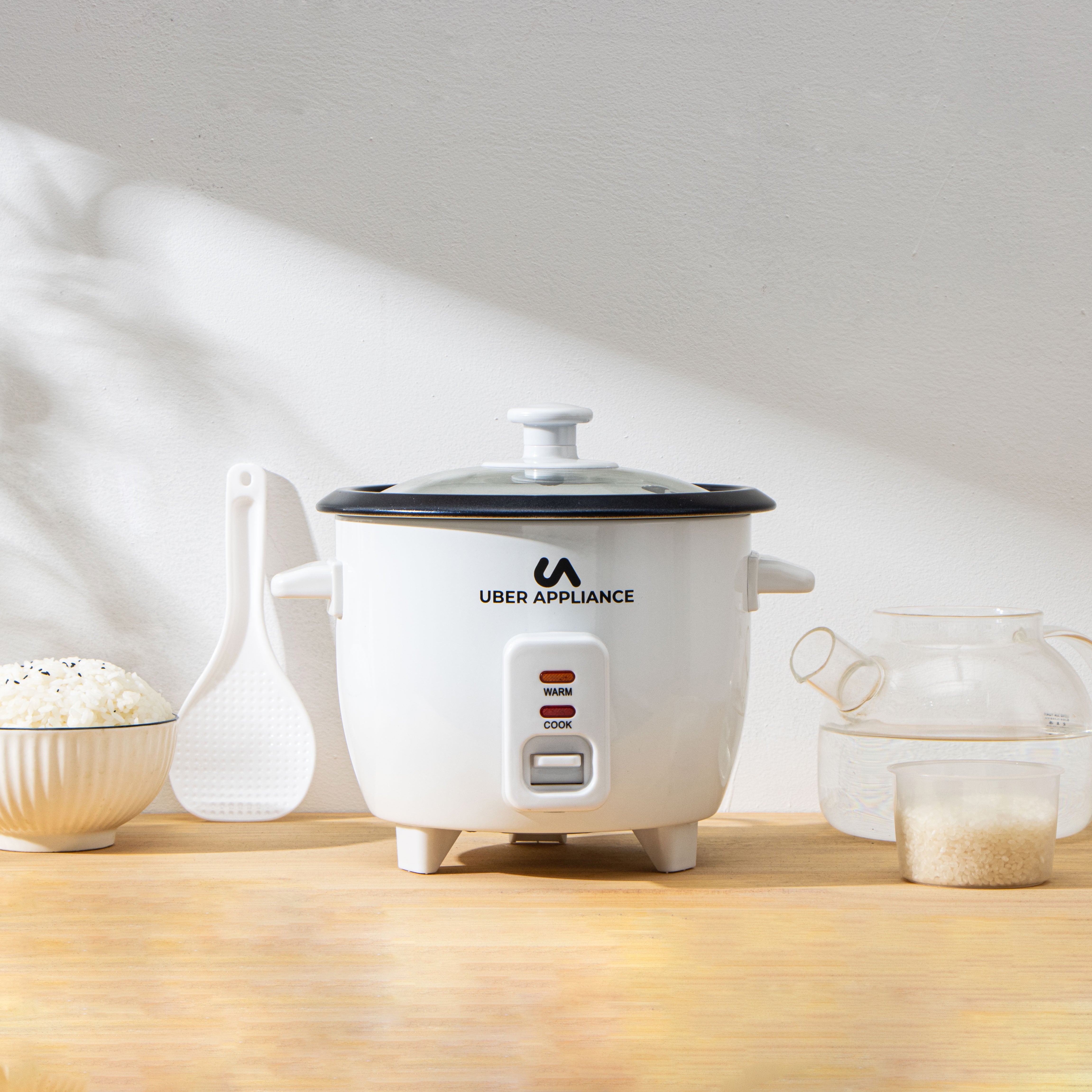 Uberappliance Rapid Rice Cooker 6 Cup capacity