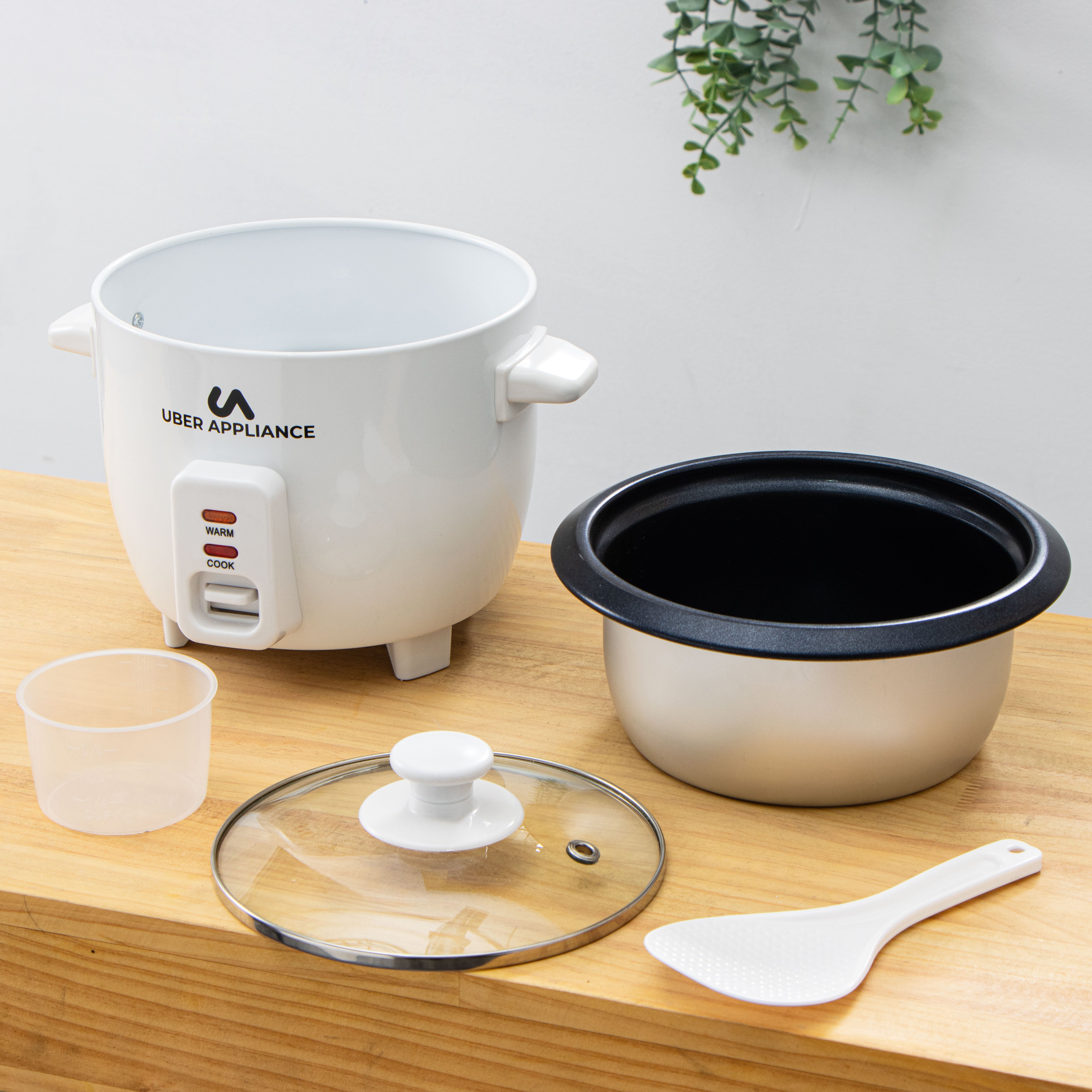 Uberappliance Rapid Rice Cooker 6 Cup capacity