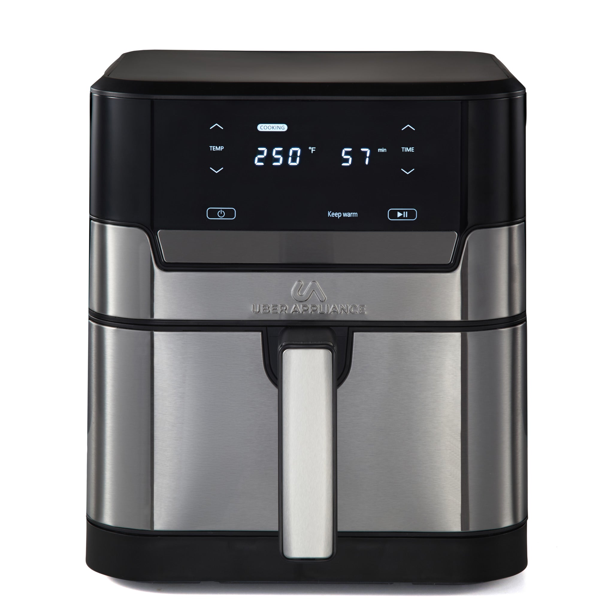 Uberappliance Air fryer XL Premium Ceramic Coated PTFE PFOA Free - 7QT SS
