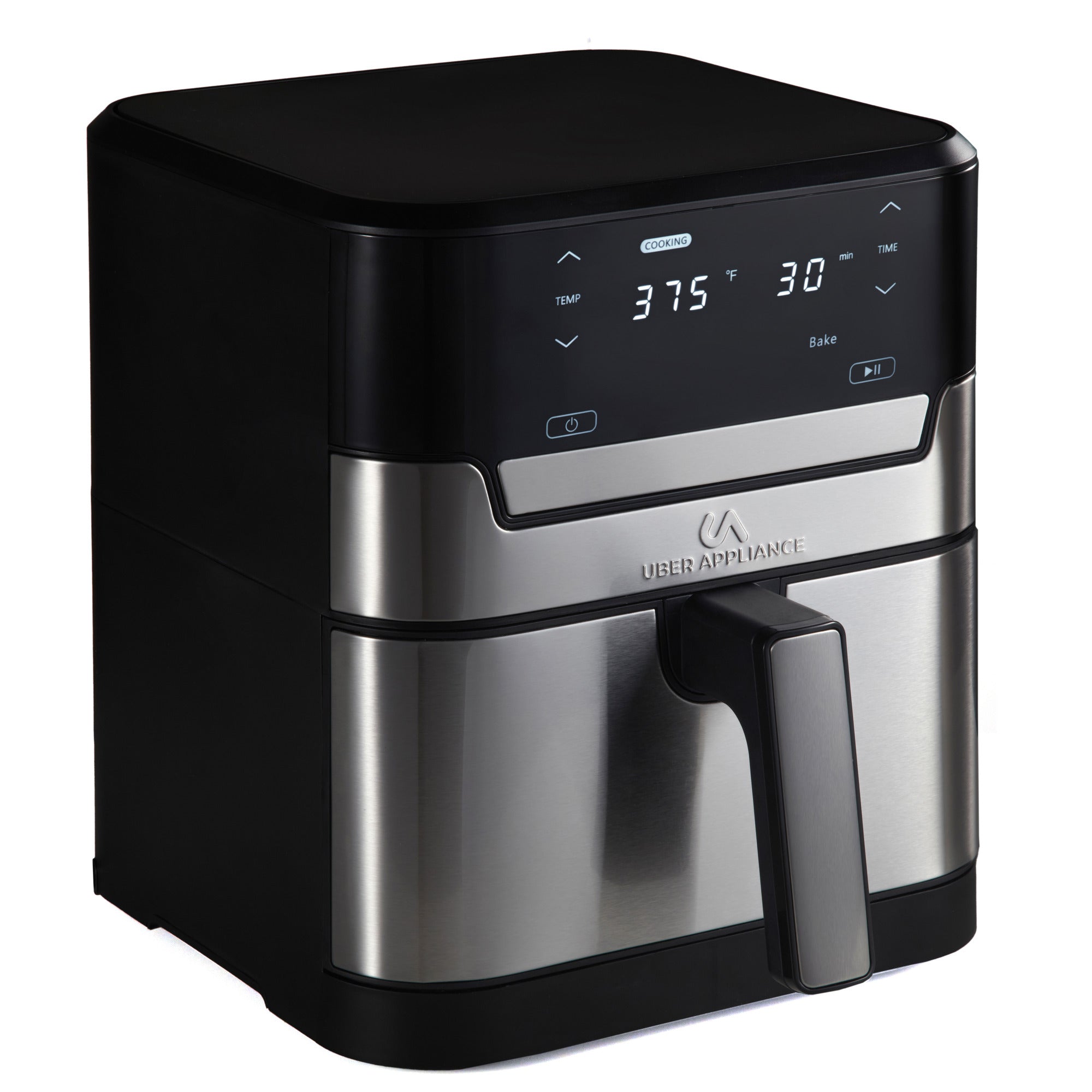 Uberappliance Air fryer XL Premium Ceramic Coated PTFE PFOA Free - 7QT SS