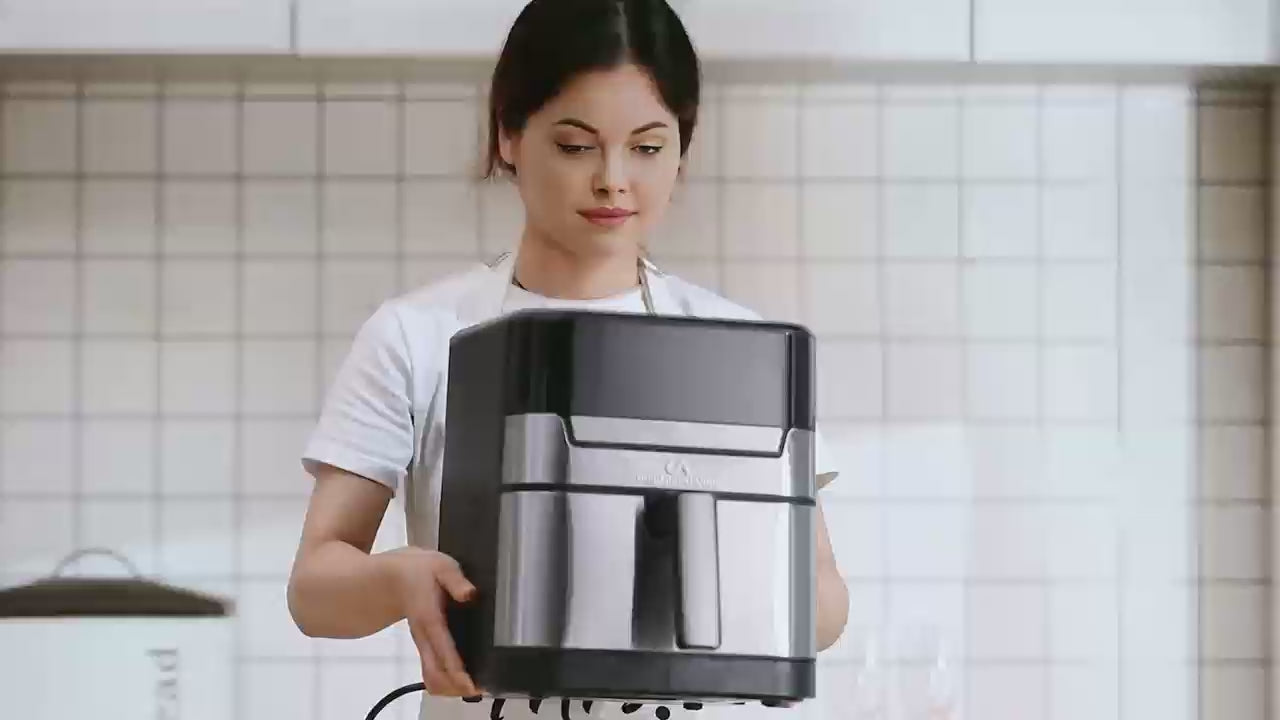 Uberappliance Air fryer XL Premium Ceramic Coated PTFE PFOA Free - 7QT SS