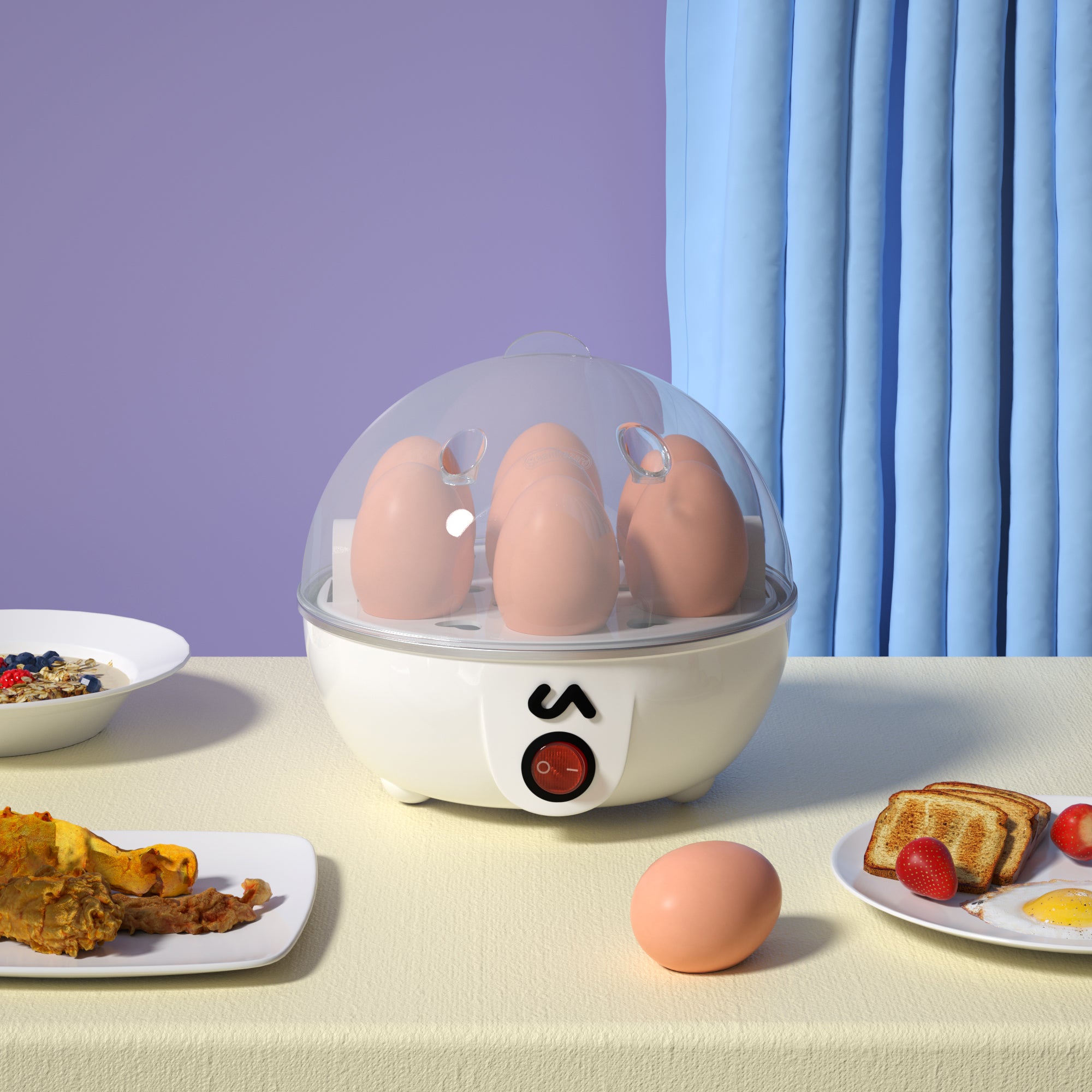 Uberappliance Deluxe Rapid Egg Cooker System