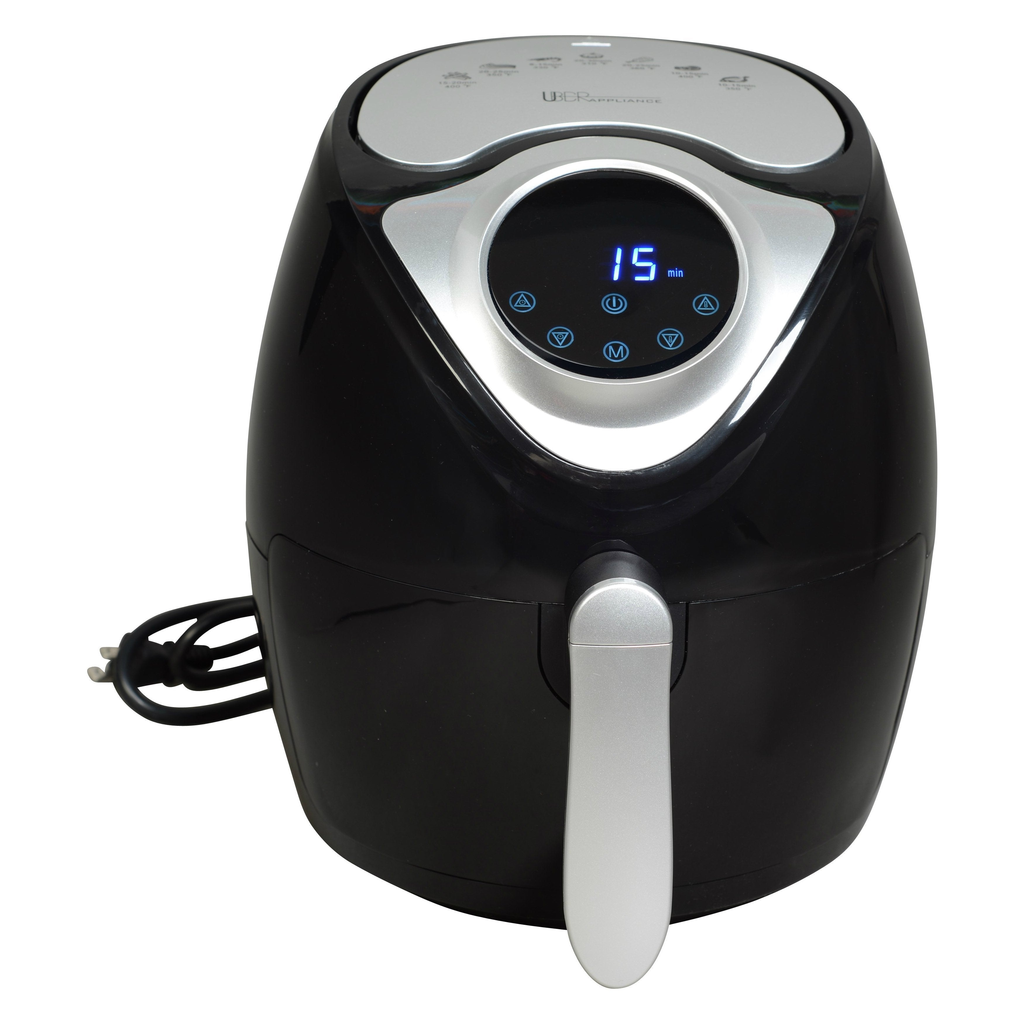 1300 Watt Uberappliance 3.7 QT Air Fryer With Digital Programmable Touch Screen